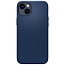 Чехол для iPhone 14 Plus силиконовый Spigen Silicone Fit MagSafe синий