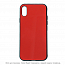 Чехол для iPhone X, XS гибридный Devia Glass черно-красный