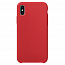 Чехол для iPhone X, XS силиконовый красный