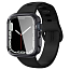 Чехол для Apple Watch 7, 8 45 мм гибридный Spigen Ultra Hybrid прозрачно-серый