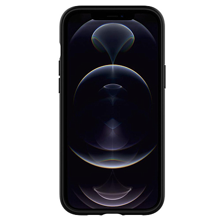 Чехол для iPhone 12, 12 Pro гибридный со слотом для карты Spigen Slim Armor CS черный