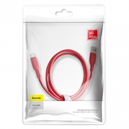 Кабель USB - Lightning для зарядки iPhone 1,2 м 2.4А Baseus Colourful красный