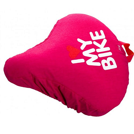 Чехол на сиденье велосипеда Liix I Love My Bike розовый