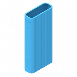 Чехол для внешнего аккумулятора Xiaomi Mi Power Bank 3 Pro PLM07ZM силиконовый синий