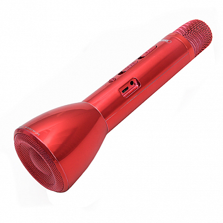 Микрофон беспроводной для караоке с динамиком Remax RMK-K03 красный