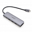 Хаб (разветвитель) Type-C - HDMI 4K 30Hz, 3 х USB 3.0 Ugreen CM136 с питанием Type-C серый