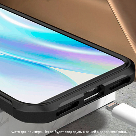 Чехол для Xiaomi Mi Note 10 Lite гибридный Rzants Chafer черный