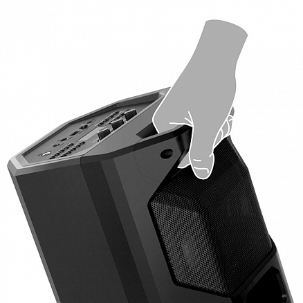 Портативная колонка Sven PS-600 с подсветкой, FM-радио, USB и поддержкой MicroSD карт черная