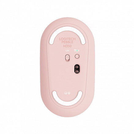 Мышь беспроводная Bluetooth оптическая Logitech Pebble M350 розовая