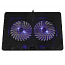 Подставка для ноутбука до 17,3 дюйма охлаждающая с подсветкой Miru CP1705 Doublewind черная