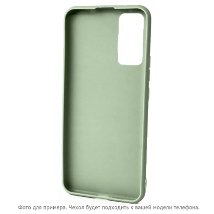 Чехол для Huawei P40 Lite, Nova 6 SE силиконовый CASE Matte зеленый