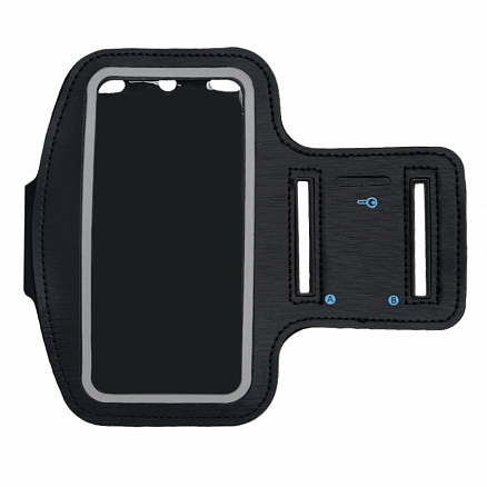 Чехол универсальный для телефона до 4.3 дюйма спортивный наручный GreenGo Premium черный