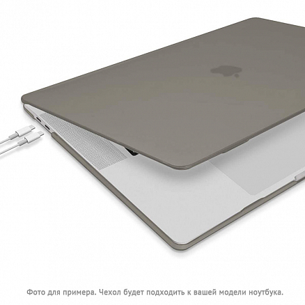 Чехол для Apple MacBook Pro 13 Touch Bar A1706, A1989, A2159, A2251, A2289, A2338, Pro 13 A1708 пластиковый матовый DDC Crem Soda серый