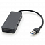 USB 3.0 HUB (разветвитель) на 3 порта с картридером для SD и MicroSD Ugreen CR132 с питанием MicroUSB черный