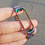 Сменный браслет для Xiaomi Mi Band 4 металлический Nova Metal бензиновый