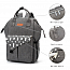 Рюкзак (сумка) Ankommling LD29 для мамы с отделением для бутылочек и USB-портом серый