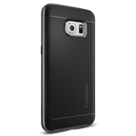 Чехол для Samsung Galaxy S7 Edge гибридный Spigen SGP Neo Hybrid черно-серый