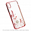 Чехол для iPhone X, XS пластиковый Devia Petunia прозрачно-красный