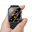 Защитное стекло для Apple Watch 40 мм на весь экран противоударное Baseus 0,2 мм черное