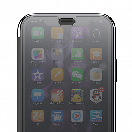 Чехол для iPhone XS Max с сенсорной крышкой Baseus Touchable черный