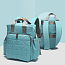 Рюкзак (сумка) Ankommling LD27 для мамы с отделением для бутылочек светло-бирюзовый