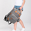 Рюкзак (сумка) Ankommling LD46 для мамы с отделением для ноутбука и USB-портом серый