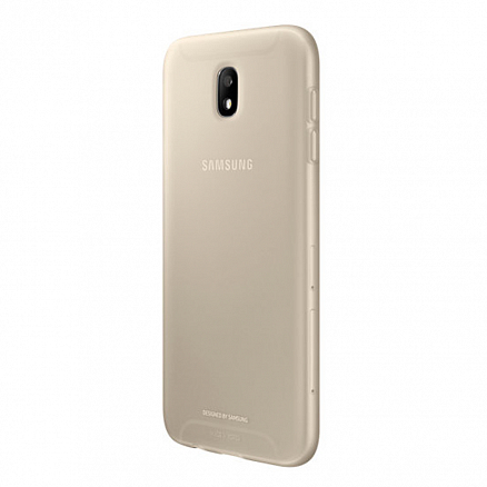 Чехол для Samsung Galaxy J7 (2017), J7 Pro (2017) оригинальный Jelly Cover EF-AJ730TFEG золотистый