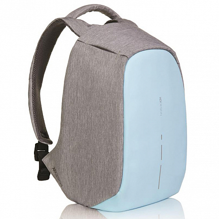 Рюкзак XD Design Bobby Compact с отделением для ноутбука до 14 дюймов и USB портом антивор голубой