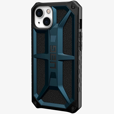 Чехол для iPhone 13 гибридный для экстремальной защиты Urban Armor Gear UAG Monarch синий