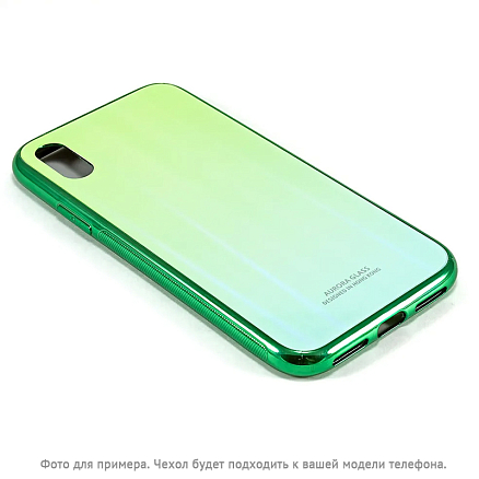 Чехол для Huawei P Smart Z пластиковый CASE Aurora зеленый