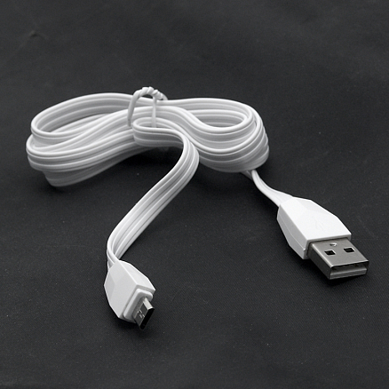 Зарядное устройство сетевое с двумя USB входами 2.4А и MicroUSB кабелем Ldnio A2203 белое