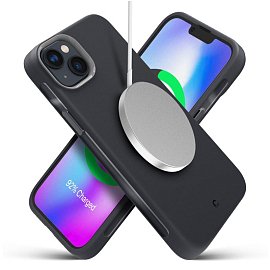 Чехол для iPhone 14 Plus гелевый Spigen Cyrill Ultra Color MagSafe черный