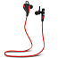 Наушники беспроводные Bluetooth Forever BSH-100 вакуумные с микрофоном для спорта черно-красные