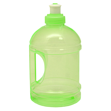 Бутылка для воды с дозатором 650 мл зеленая