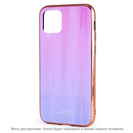 Чехол для Huawei P Smart Z пластиковый CASE Aurora розово-фиолетовый