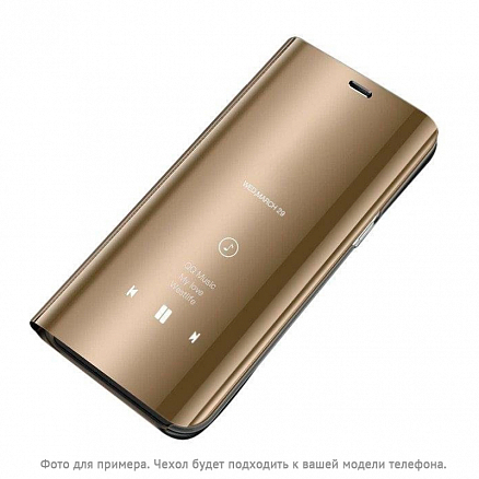 Чехол для Xiaomi Redmi Note 7 книжка Hurtel Clear View золотистый