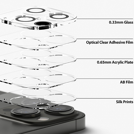Защитное стекло на камеру для iPhone 13 Pro, 13 Pro Max Ringke Camera Protector прозрачное 2 шт.