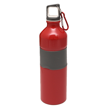 Бутылка для воды спортивная алюминиевая 750 мл красная