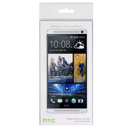 Пленка защитная на экран для HTC One Max оригинальная SP P970 комплект 2 шт.