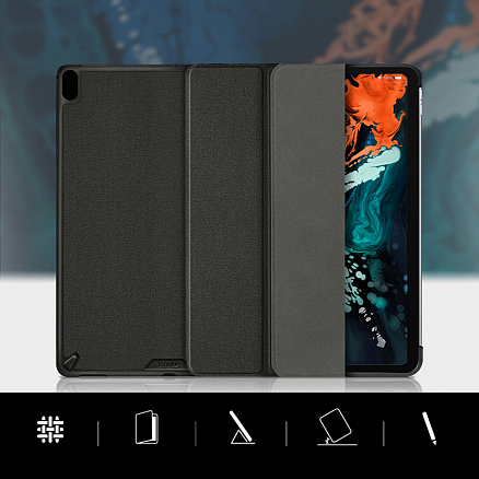 Чехол для iPad Pro 12.9 2018 книжка Ringke Smart Case черный