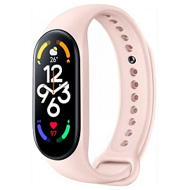 Сменный браслет для Xiaomi Mi Smart Band 7 силиконовый розовый