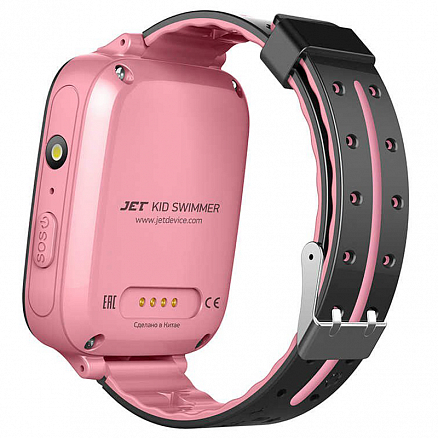 Детские умные часы с GPS трекером Jet Kid Swimmer розовые