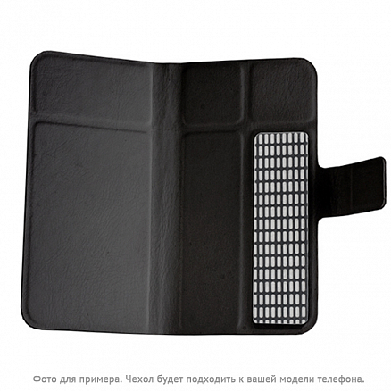 Чехол для телефона от 4.2 до 4.8 дюйма универсальный кожаный - книжка GreenGo Smart Top черный