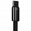 Кабель Type-C - USB 2.0 для зарядки 1 м 6А 66W Baseus Tungsten Gold (быстрая зарядка) черный