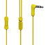 Наушники Remax RM-301 вкладыши с микрофоном желтые