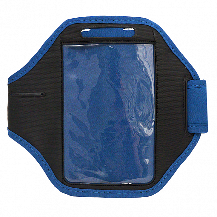 Чехол универсальный для телефона до 5.7 дюйма спортивный наручный GreenGo Hit черно-синий