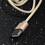 Кабель USB - Lightning для зарядки iPhone 2 м 2.1А плетеный Joyroom S-Q4 золотистый