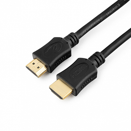 Кабель HDMI - HDMI (папа - папа) длина 1 м версия 1.4 Cablexpert черный