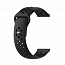Ремешок-браслет для Samsung Galaxy Watch 42 мм, Active, Active 2 40 мм и 44 мм силиконовый Nova New Nike черный