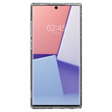 Чехол для Samsung Galaxy Note 10+ гелевый с блестками Spigen SGP Liquid Crystal Glitter прозрачный